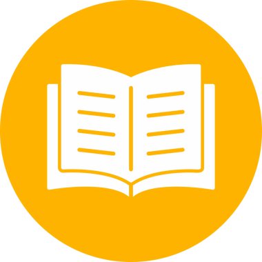 Open Book web icon, vector illustration