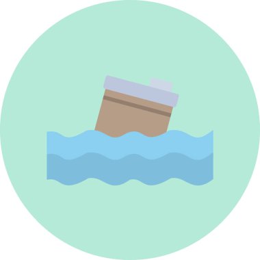 Kirlenme modern simgesi, vektör illüstrasyonu