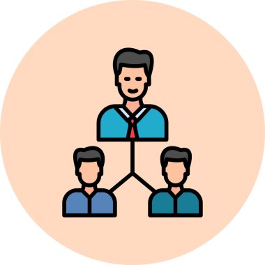 Abstract vector illustration of team work