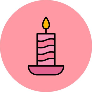 Mum simgesi vektör illüstrasyonu