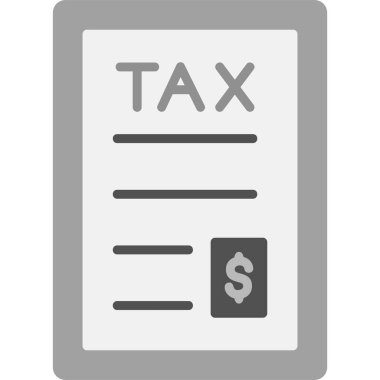 Vergi simgesi vektör illüstrasyonu