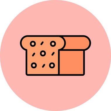 ekmek vektör simgesi