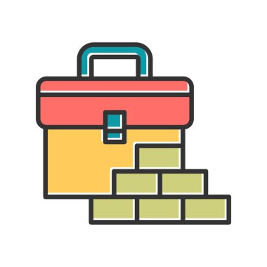 Çanta. Web simgesi basit tasarım 