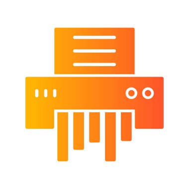 Paper Shredder web icon, vector illustration