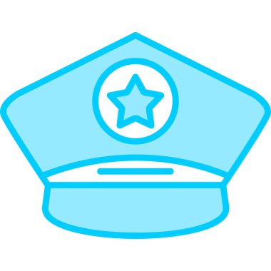 Police web icon. simple illustration