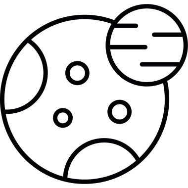 Astronomi. Web simgesi basit illüstrasyon