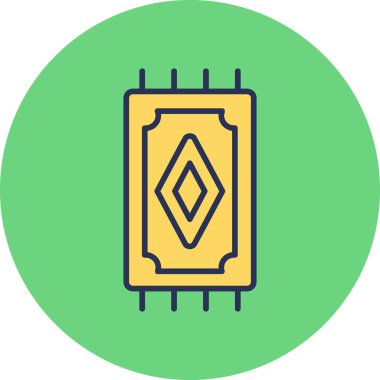 Rug Web simgesi basit illüstrasyon