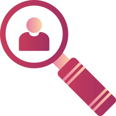 Arama düz vektör simgesi