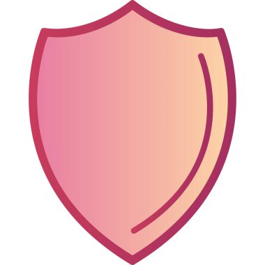 kalkan simgesi, vektör illüstrasyonu basit tasarım