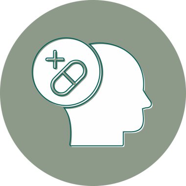 Ruh Sağlığı web simgesi basit tasarım