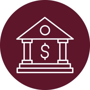 Bank icon modern vector illustration