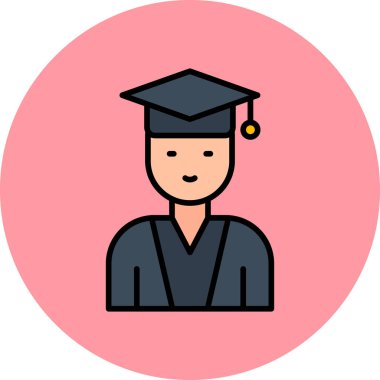 öğrenci simgesi vektör illüstrasyonu