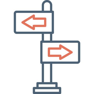 Yönlendirme okları simgesi. Basit tasarım