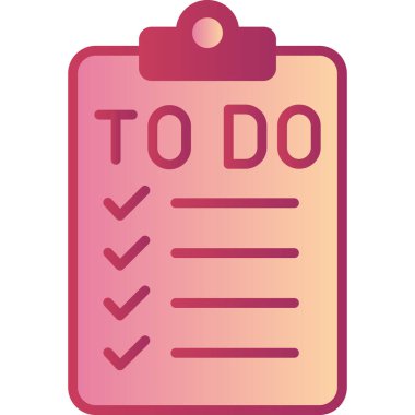 Kontrol listesi. Web simgesi basit illüstrasyon