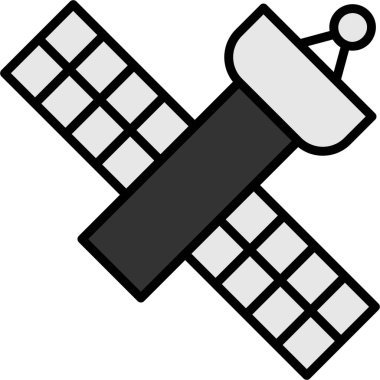 uydu simgesi vektör illüstrasyonu