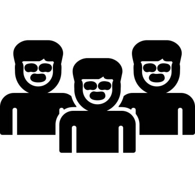 grup insan, web basit illüstrasyon