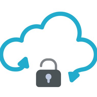 vector cloud technology icon illustration