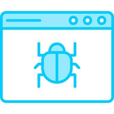 Web böceği modern simgesi, vektör illüstrasyonu 