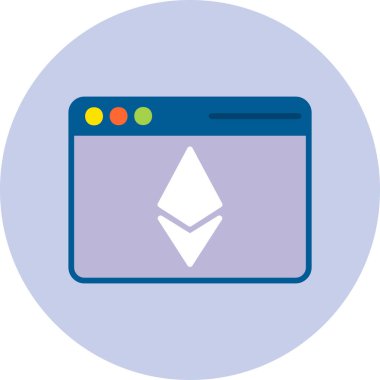 tarayıcı simgesi vektör illüstrasyonu