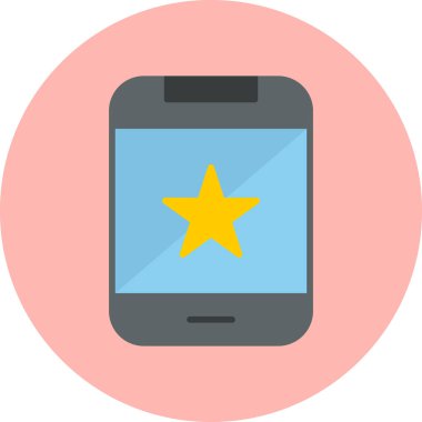 Cep telefonu. Web simgesi basit illüstrasyon