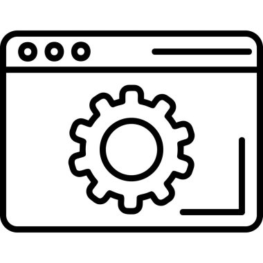 Ayarlama. Web simgesi basit illüstrasyon