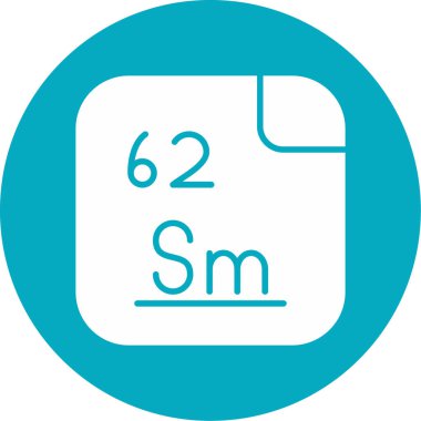 Mendeleev periyodik element tablosu, 62 Samaryum illüstrasyonu
