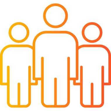 grup insan, web basit illüstrasyon