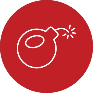 Bomba simgesi vektör illüstrasyonu