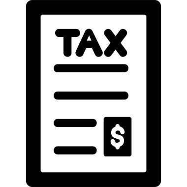 Vergi simgesi vektör illüstrasyonu