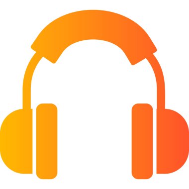 Kulaklık. Web simgesi basit illüstrasyon