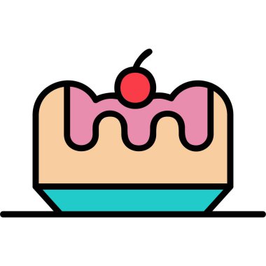 Süslü pasta ve tatlı hamur işi. 