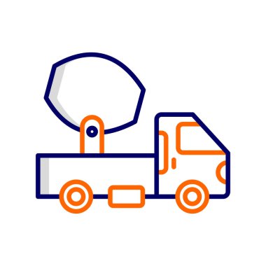 Kamyon soyut simge vektör çizimi