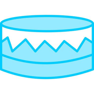 Kek. Web simgesi basit illüstrasyon