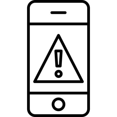 akıllı telefon simgesi vektör illüstrasyonu