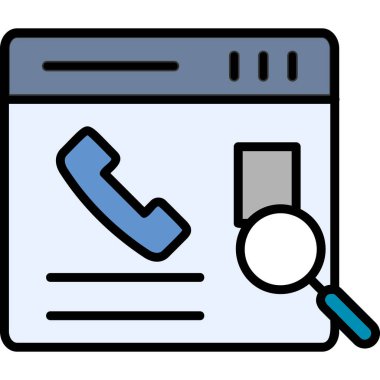 Kişi Arama web vektör simgesi