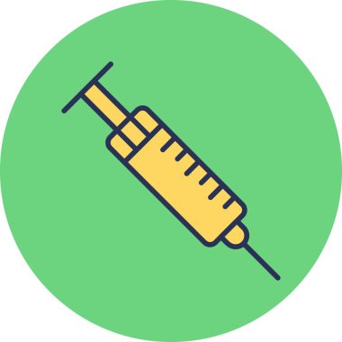 Şırınga. Web simgesi basit illüstrasyon