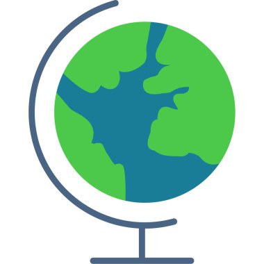 Küre. Web simgesi basit illüstrasyon