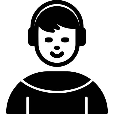 Man web simgesi basit illüstrasyon 