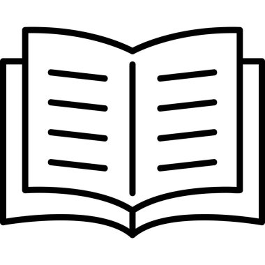 Open Book web icon, vector illustration