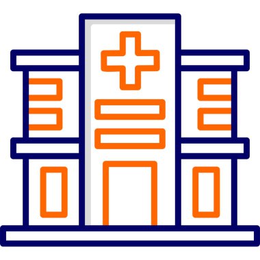 Hastane. Web simgesi basit tasarım