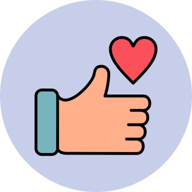 başparmak yukarı simgesi, vektör illüstrasyonu