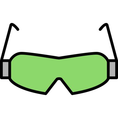 Güvenlik Gözlüğü vektör sembol simgesi