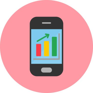 Mobil Analizler, akıllı telefon aygıtının dijital illüstrasyonu