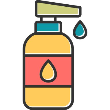 Bebek losyonu web simgesi basit illüstrasyon