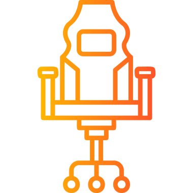 Oyun Sandalyesi ikonu vektör illüstrasyonu