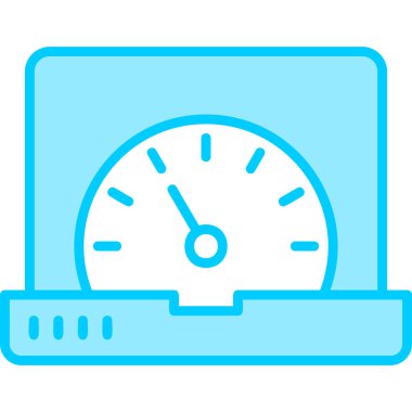 güç metre vektör simgesi 