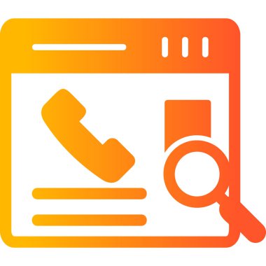 Kişi Arama web vektör simgesi