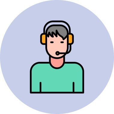 Müşteri servisi. Web simgesi