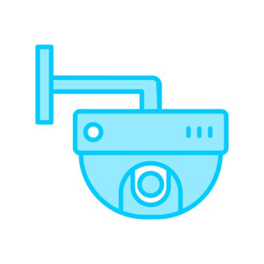 ccTV kamera simgesinin vektör illüstrasyonu