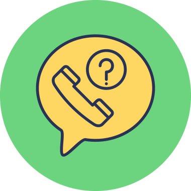 Kaçırılan Çağrı modern simge vektör illüstrasyonu